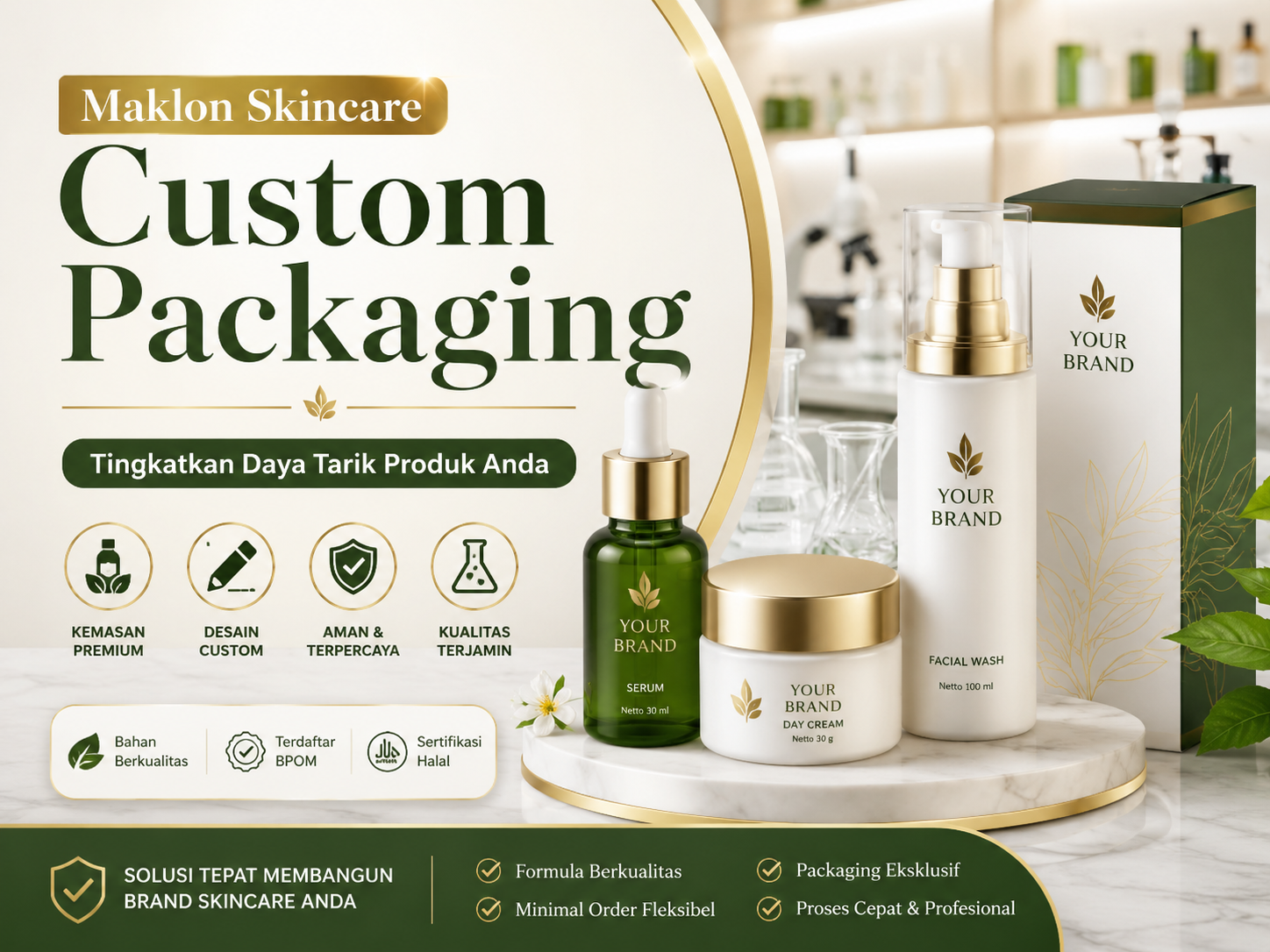 Maklon Skincare Custom Packaging