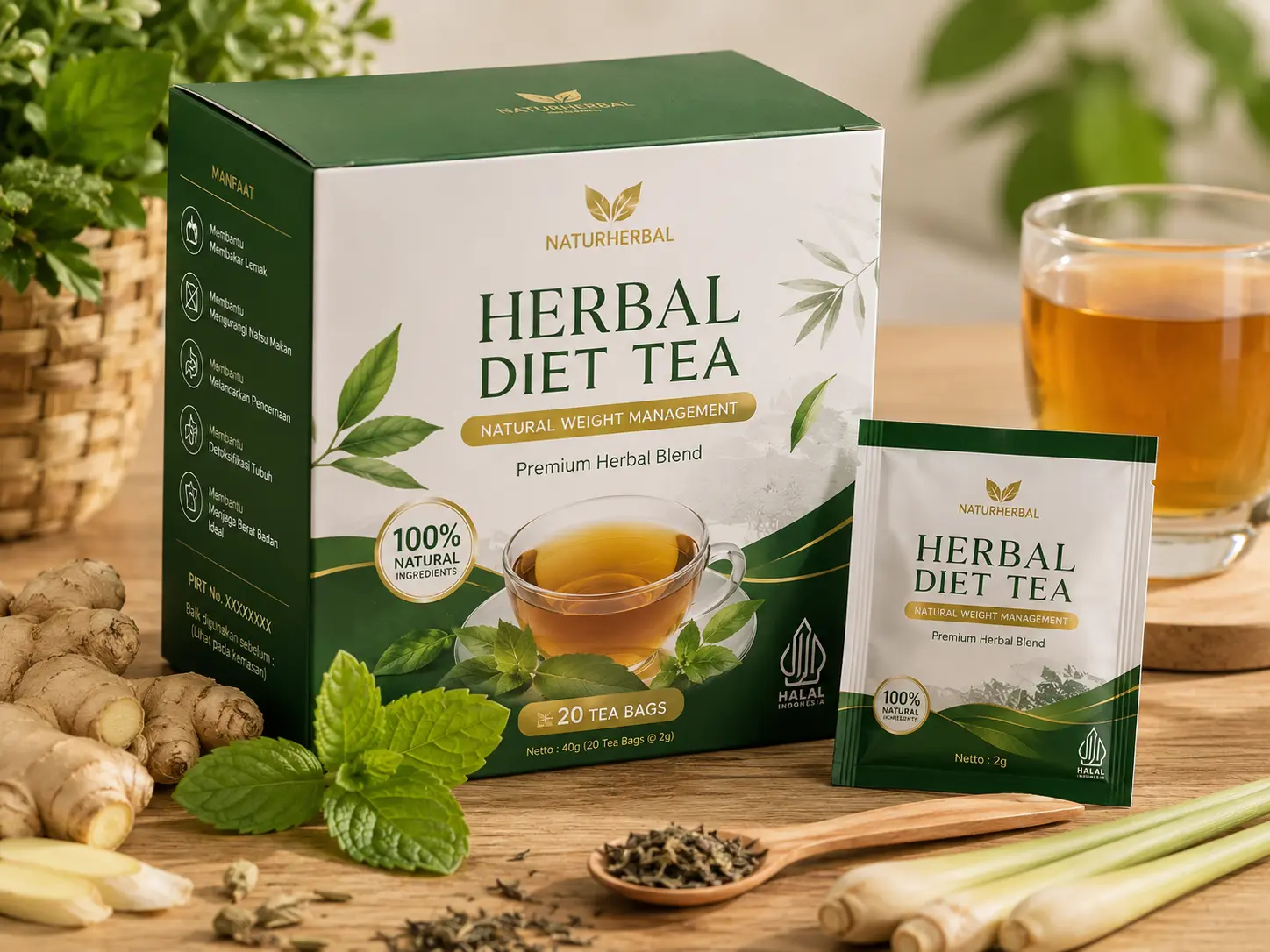 jasa maklon teh herbal