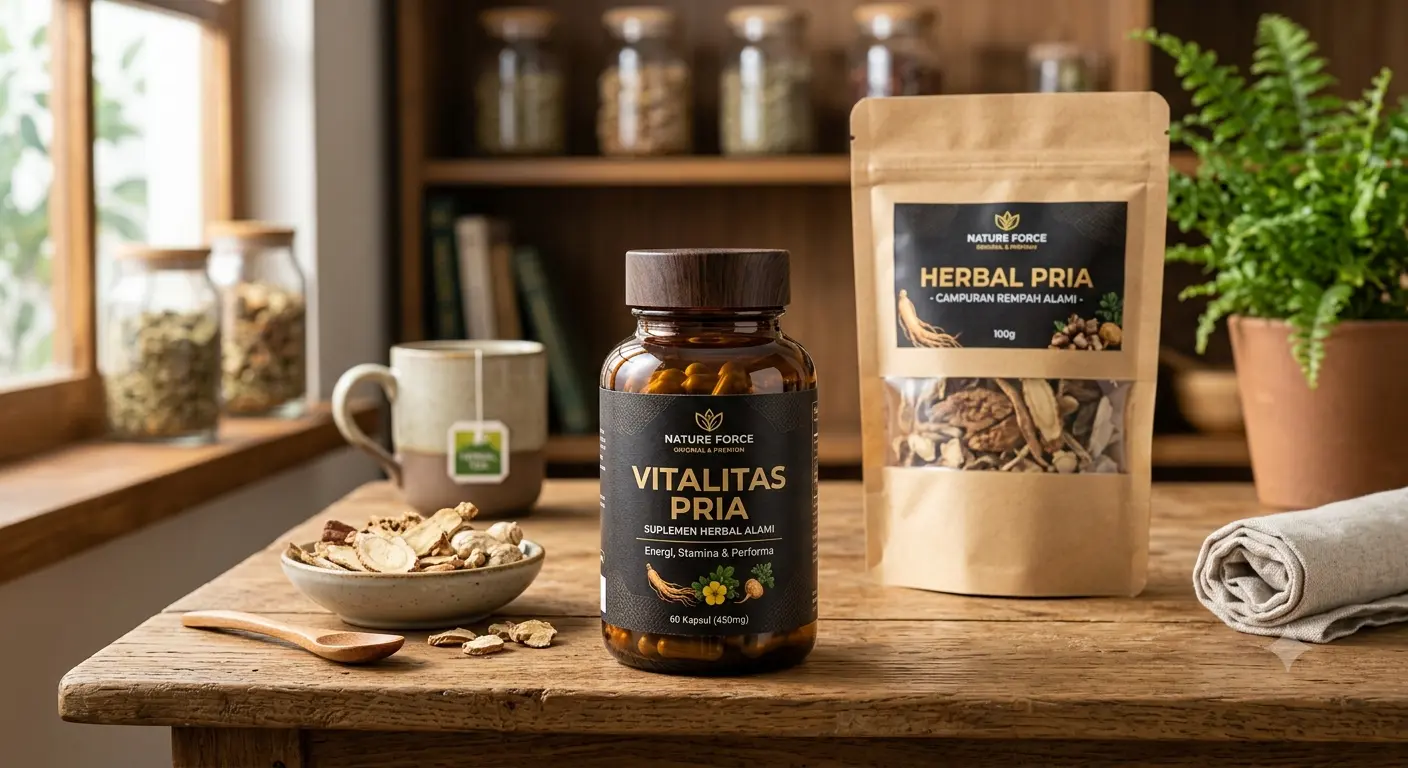 Maklon Herbal Pria dengan Formula Premium